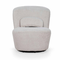 FC Swivel Lounge Chair - Ivory Teddy