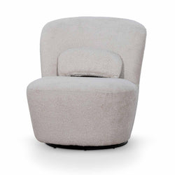 FC Swivel Lounge Chair - Ivory Teddy