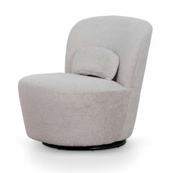 FC Swivel Lounge Chair - Ivory Teddy