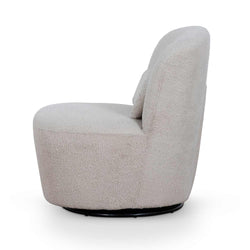 FC Swivel Lounge Chair - Ivory Teddy