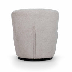 FC Swivel Lounge Chair - Ivory Teddy