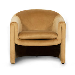 FC Velvet Armchair - Mustard