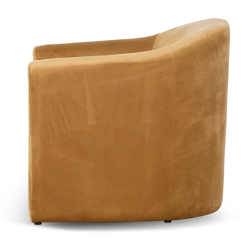 FC Velvet Armchair - Mustard