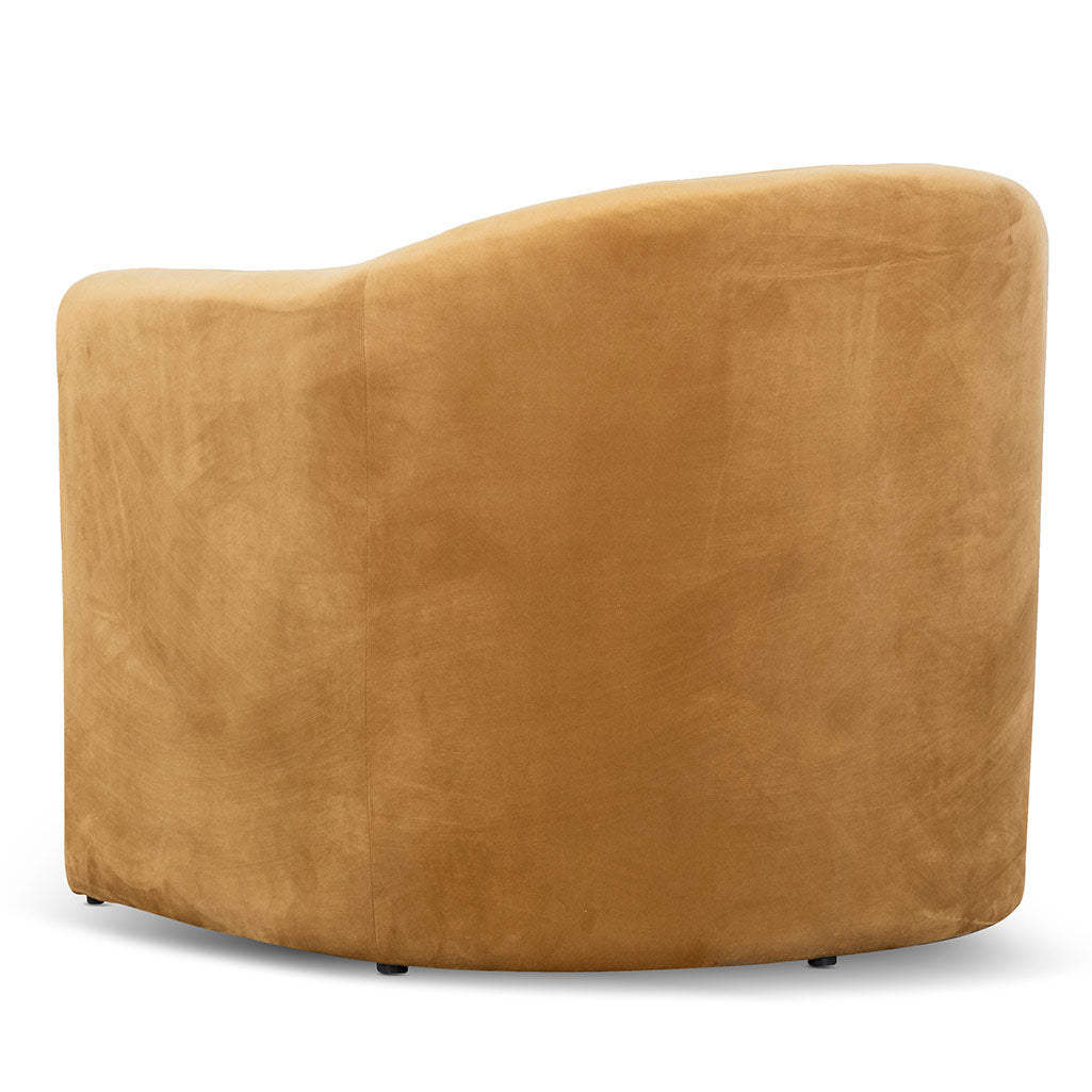 FC Velvet Armchair - Mustard