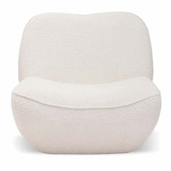 FC Lounge Chair - Ivory White Boucle