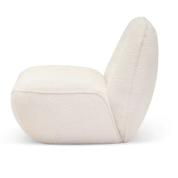 FC Lounge Chair - Ivory White Boucle