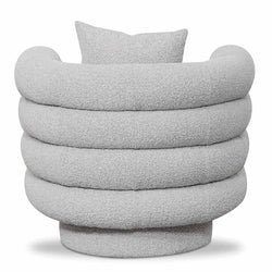 FC Armchair - Ash Grey Boucle