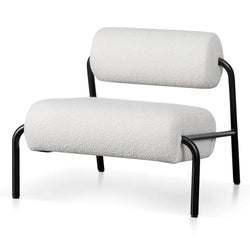 FC Lounge Chair - Ivory White Boucle
