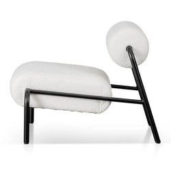 FC Lounge Chair - Ivory White Boucle