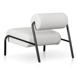FC Lounge Chair - Ivory White Boucle