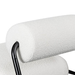 FC Lounge Chair - Ivory White Boucle