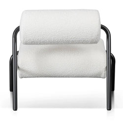 FC Lounge Chair - Ivory White Boucle