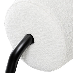 FC Lounge Chair - Ivory White Boucle