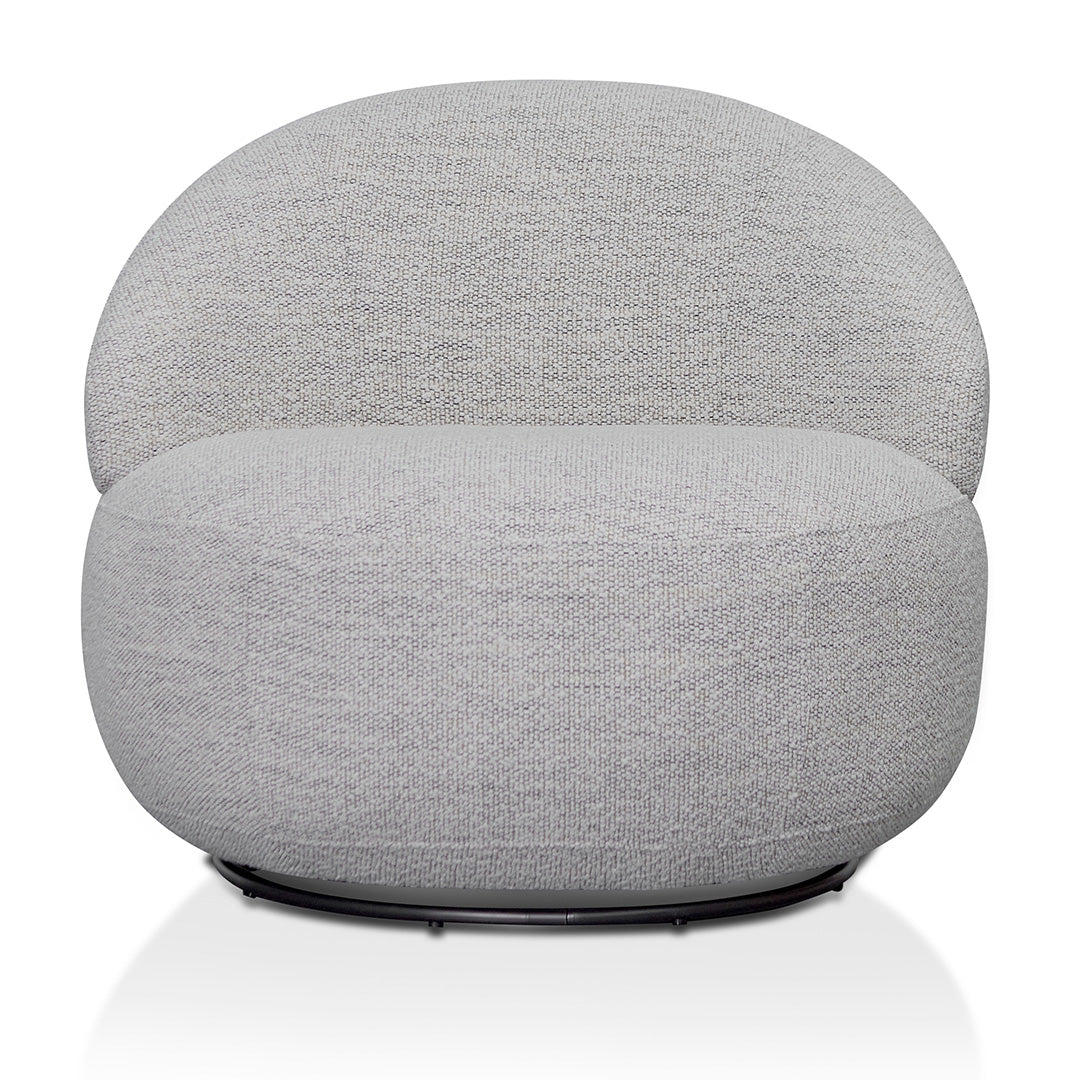 FC Swivel Fabric Lounge Chair - Fog Grey