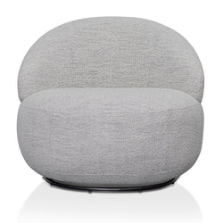 FC Swivel Fabric Lounge Chair - Fog Grey