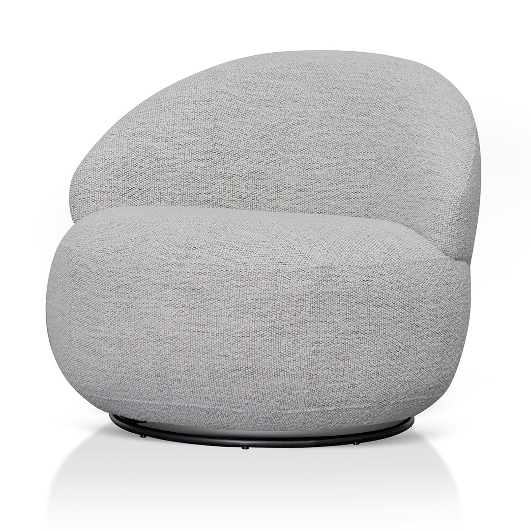FC Swivel Fabric Lounge Chair - Fog Grey