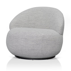 FC Swivel Fabric Lounge Chair - Fog Grey