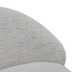 FC Swivel Fabric Lounge Chair - Fog Grey