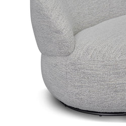 FC Swivel Fabric Lounge Chair - Fog Grey