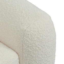 FC Swivel Armchair - Ivory White Boucle