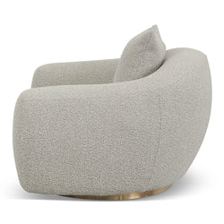 FC Swivel Armchair - Ash Grey Boucle