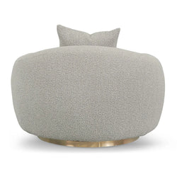 FC Swivel Armchair - Ash Grey Boucle