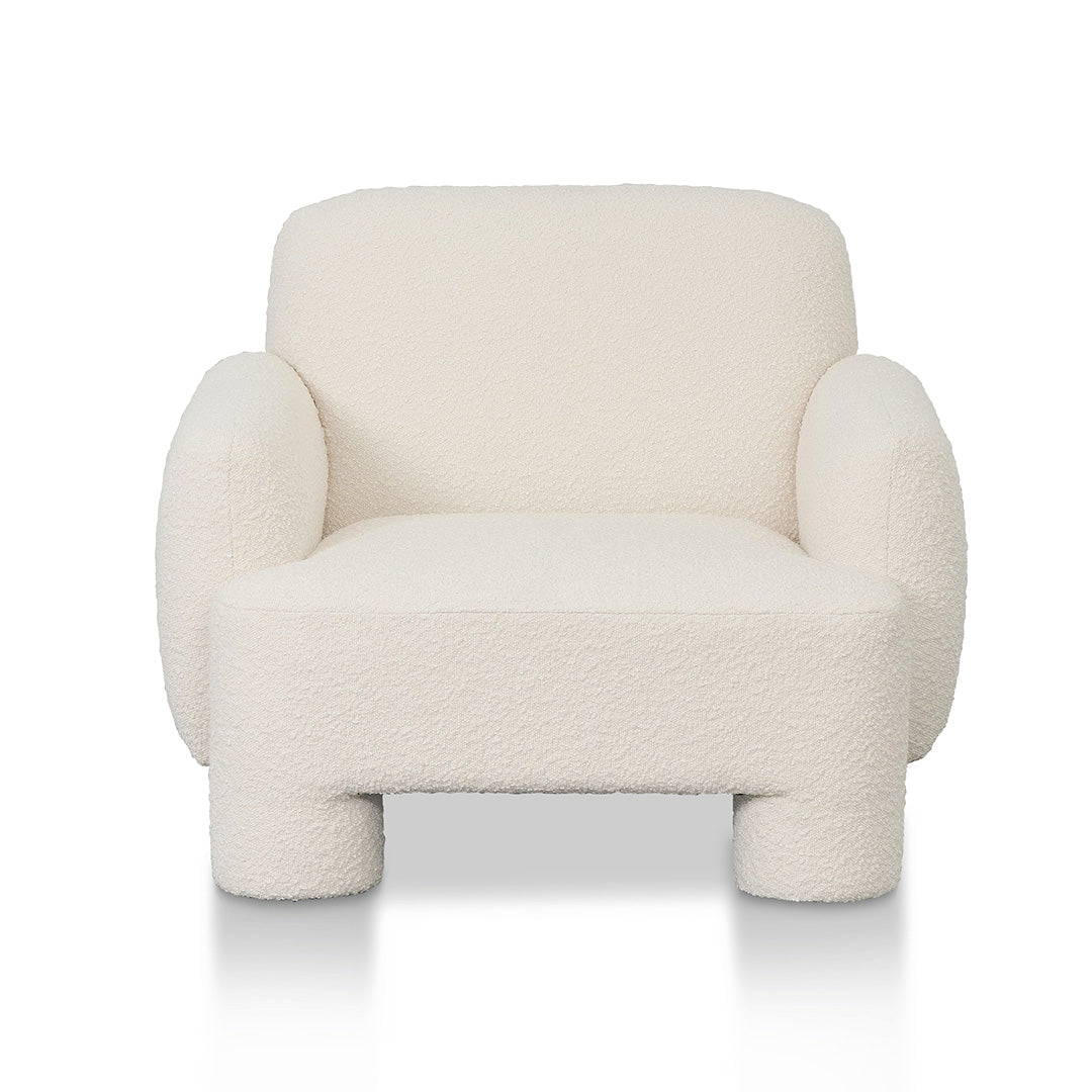 FC Armchair - Ivory White Boucle