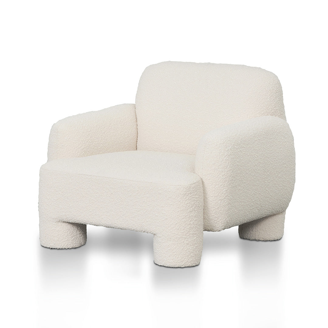 FC Armchair - Ivory White Boucle