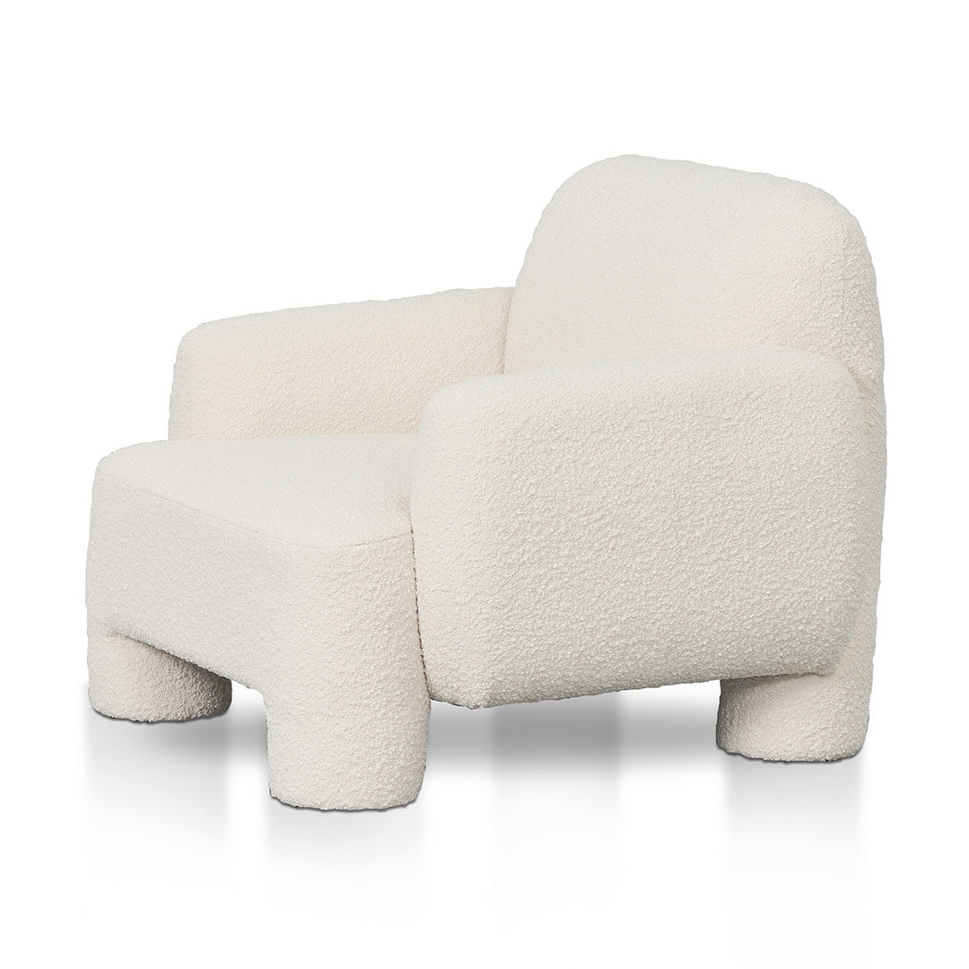 FC Armchair - Ivory White Boucle