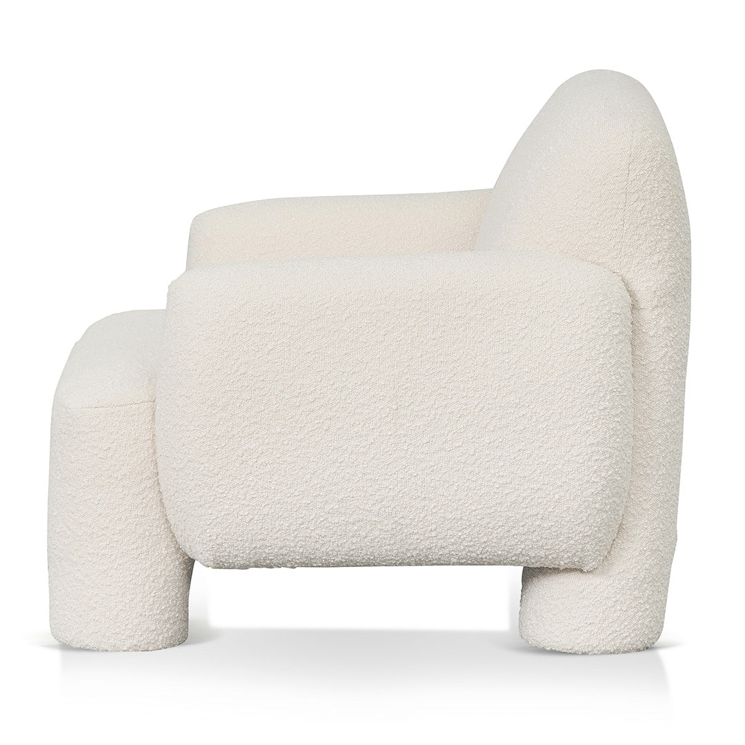 FC Armchair - Ivory White Boucle