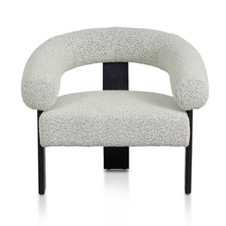 FC Pepper Boucle Armchair - Black Legs