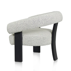 FC Pepper Boucle Armchair - Black Legs