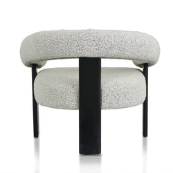 FC Pepper Boucle Armchair - Black Legs