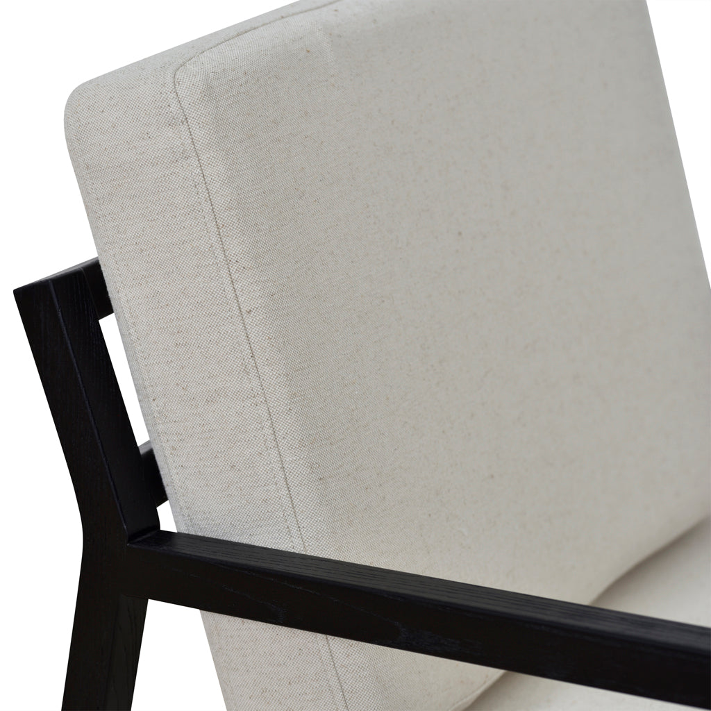 FC Black Elm Armchair - Light Beige