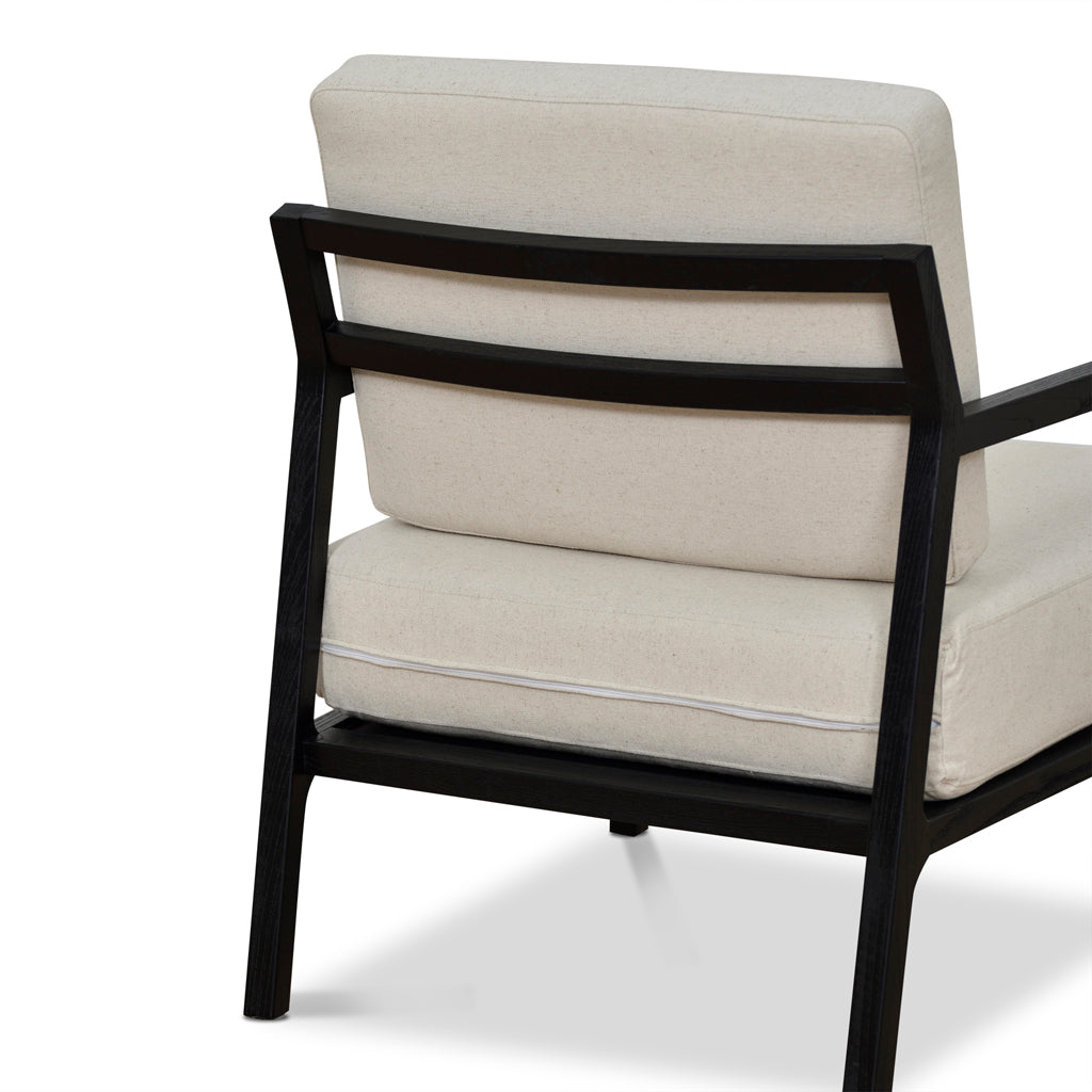 FC Black Elm Armchair - Light Beige