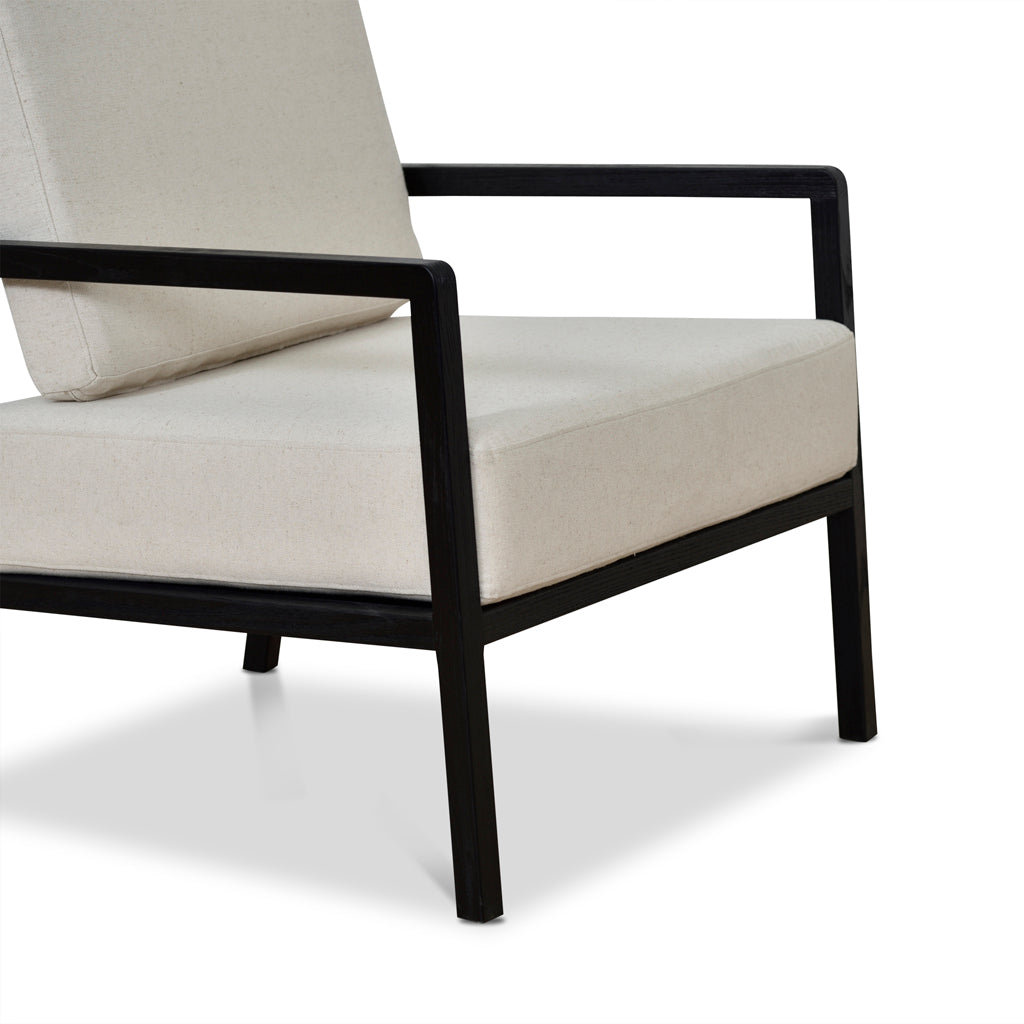 FC Black Elm Armchair - Light Beige