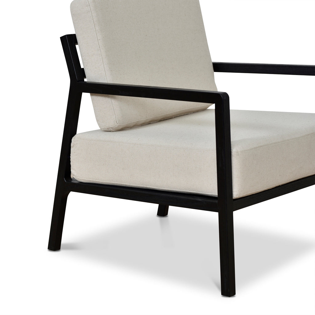 FC Black Elm Armchair - Light Beige