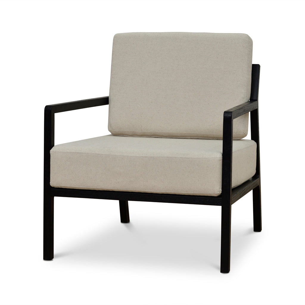 FC Black Elm Armchair - Light Beige