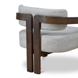 FC Walnut Armchair - Linen