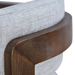 FC Walnut Armchair - Linen