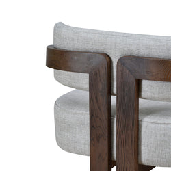 FC Walnut Armchair - Linen