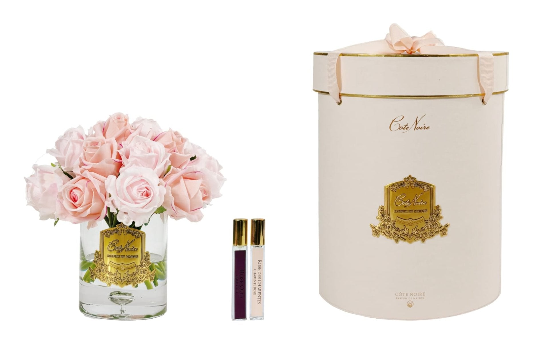 Cote Noire Luxury Grand Rose Bud Bouquet - Mixed Pink - LRB14