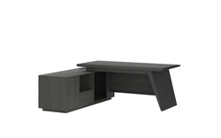 Wrestler Executive Desk 2.4m Left Return– Wooden Grain Finish