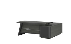 Wrestler Executive Desk 2.4m Left Return– Wooden Grain Finish