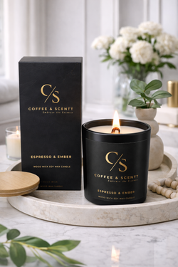 Coffee & Scentt Large Lux Candle Espresso & Ember (300g)
