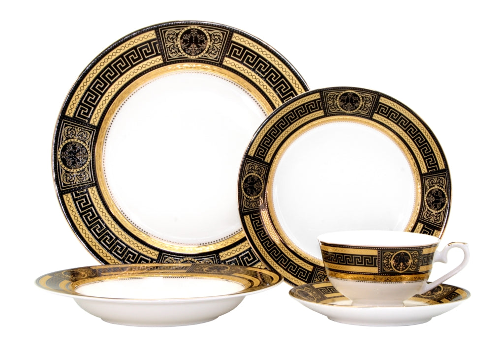 Dinner Set-Grecian Gold 20pcs