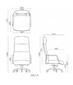 Brighton High Back Executive Chair – PU Leather Finish
