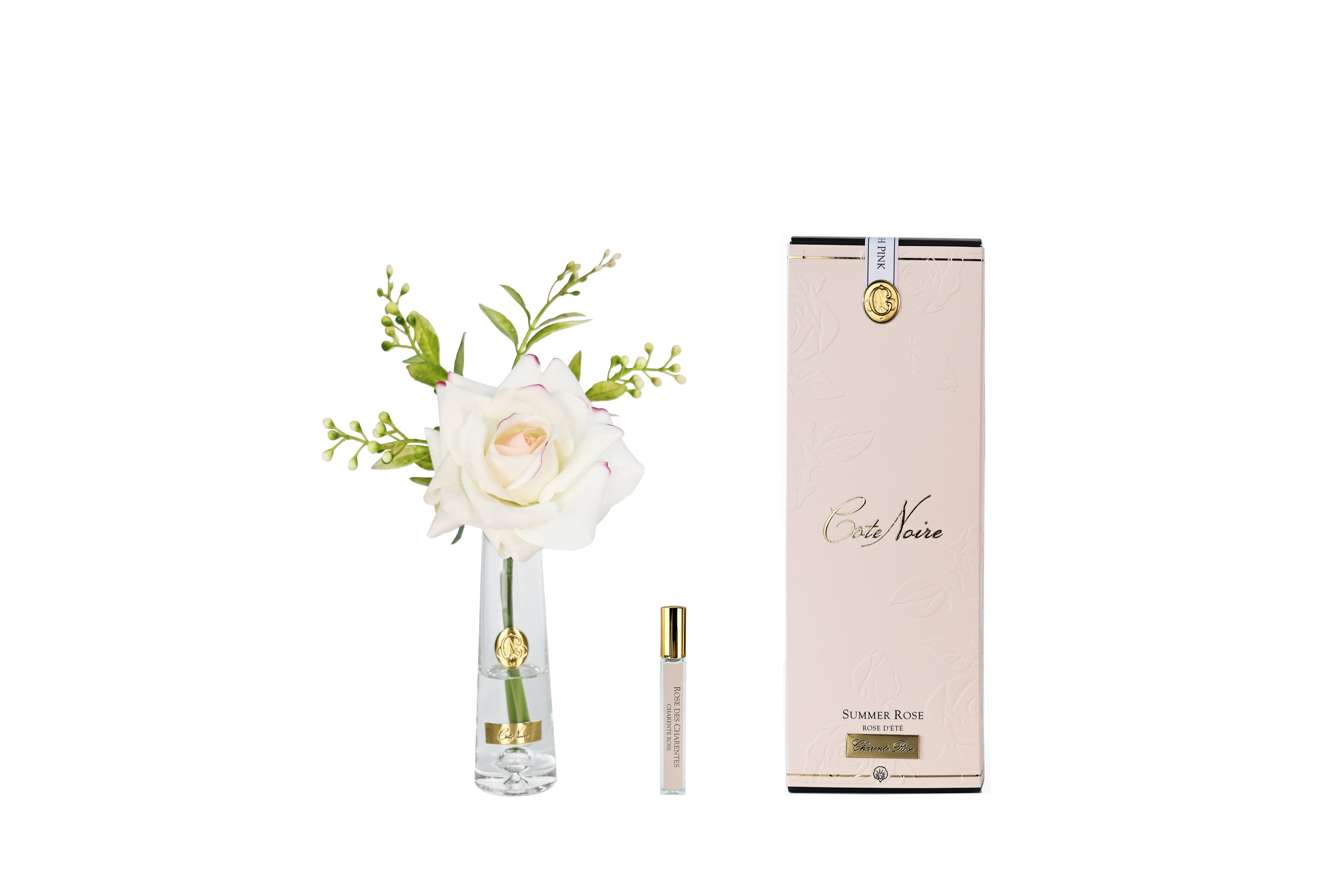Cote Noire Summer Rose - Pink Blush - Gold Badge - SRG02