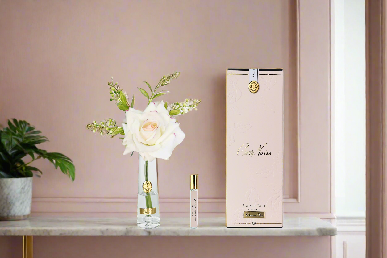 Cote Noire Summer Rose - Pink Blush - Gold Badge - SRG02