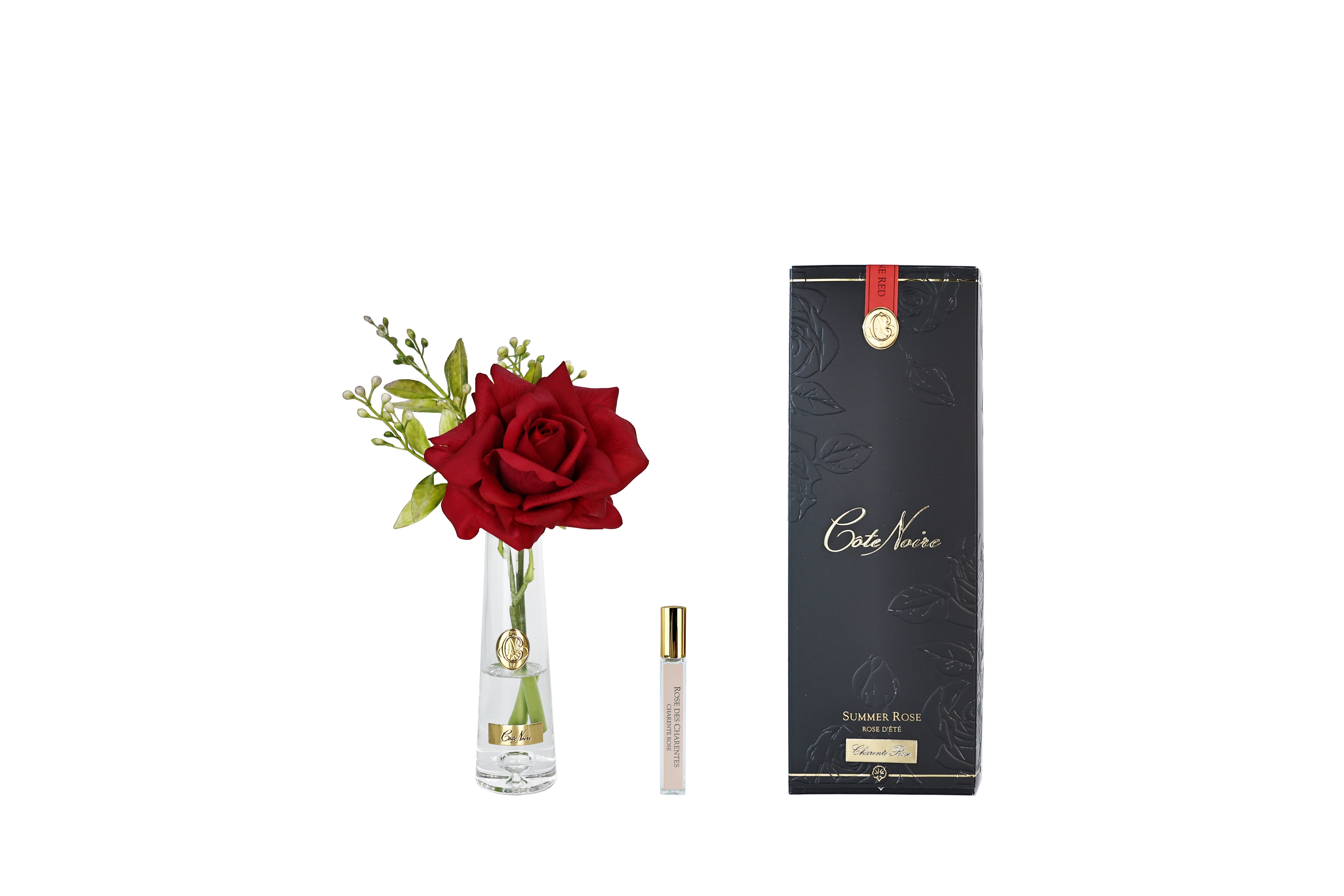 Cote Noire Summer Rose - Red - Gold Badge - SRG04